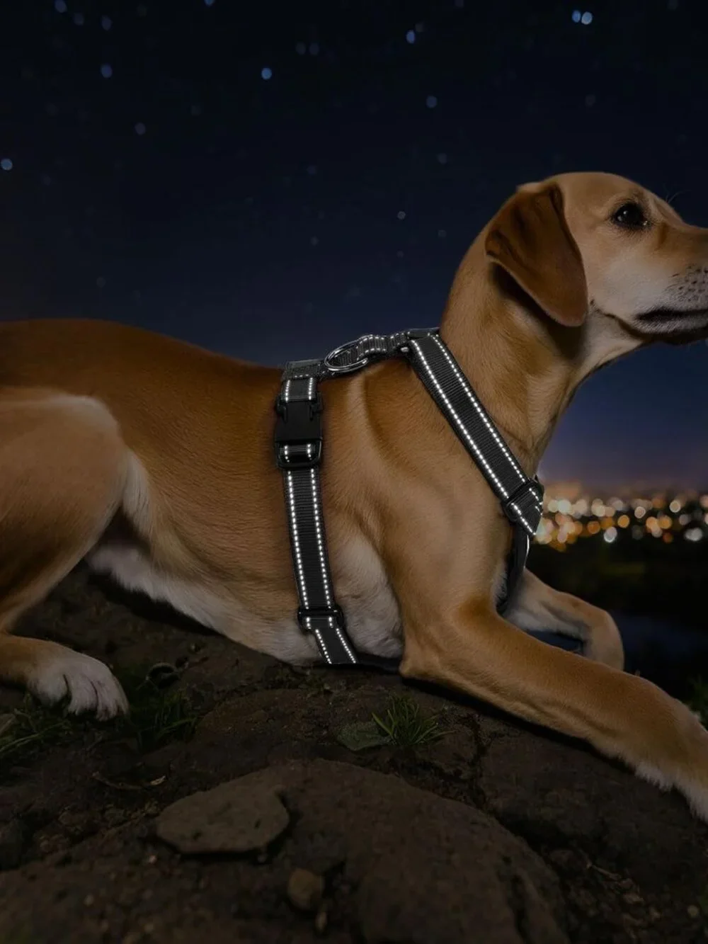 Dog Seat Belt, Safety Vest Dog Car Harness with Adjustable Buckle - Large